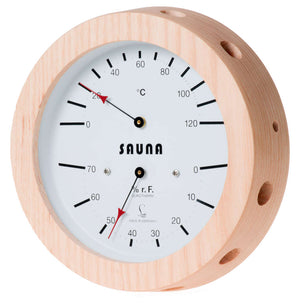 Fischer Sauna Thermometer + Hygrometer 150 mm - 5076.00