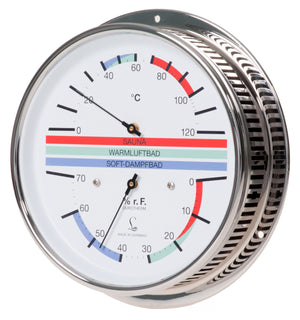 Fischer Sauna Thermometer + Hygrometer 150 mm - 5094.00