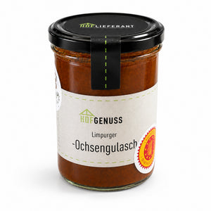 Gulasch di bue Limpurger in vaso 420 g | Hoflieferant Munz