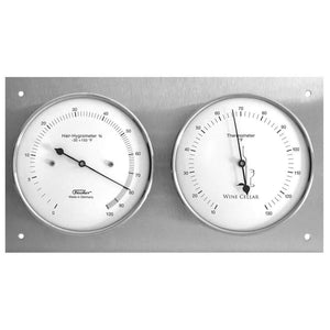 Fischer Weinkeller Hygrometer & Thermometer 240 x 130 mm, 140-01F (Englisch, °F)